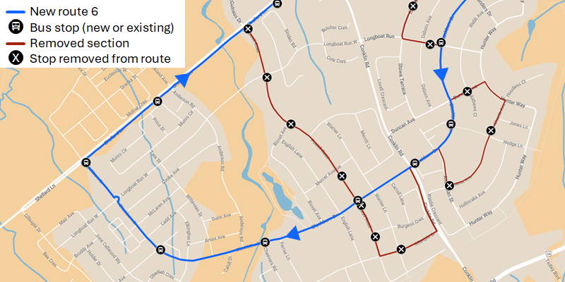 Map 3 of Route 6 West Brant rerouting Map 3 of Route 6 West Brant rerouting