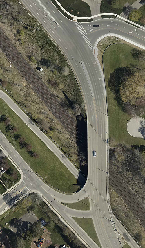 Aerial of project area in 2021 Aerial of project area in 2021