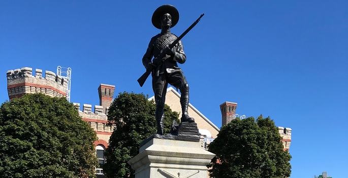 Boer War Memorial in Jubilee Terrace Park