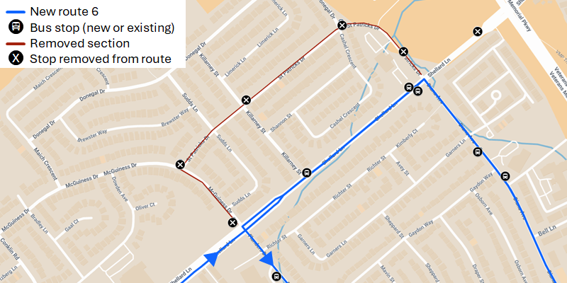 Map 1 of Route 6 West Brant rerouting Map 1 of Route 6 West Brant rerouting