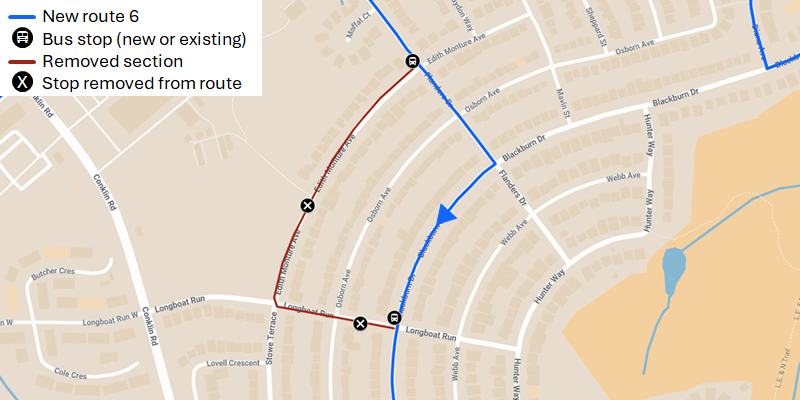 Map 2 of Route 6 West Brant rerouting Map 2 of Route 6 West Brant rerouting